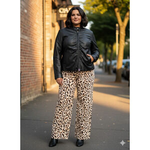 Wilsons Maxima Black Leather Jacket timeless Edgy biker rock Goth Y2k Size 1X